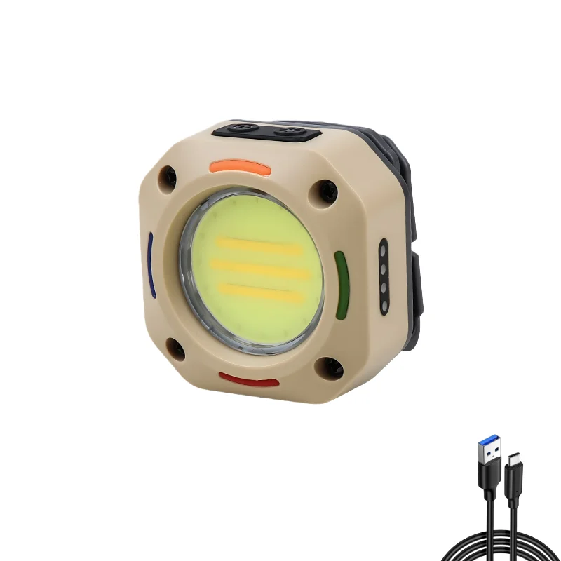 Multifunctionele outdoor camping draagbare COB ultralange batterijduur LED-verlichting werklamp koplamp