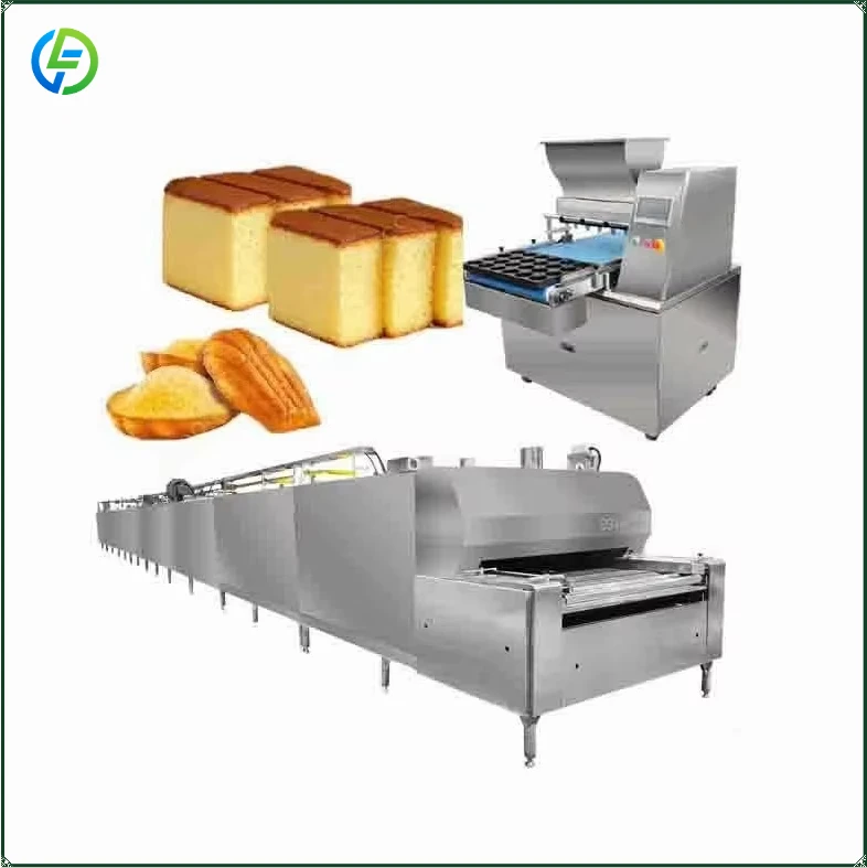 Cake Manufacturing Line Sponge Cake Donut Production Line Machine of Production Madeleine FL Customized