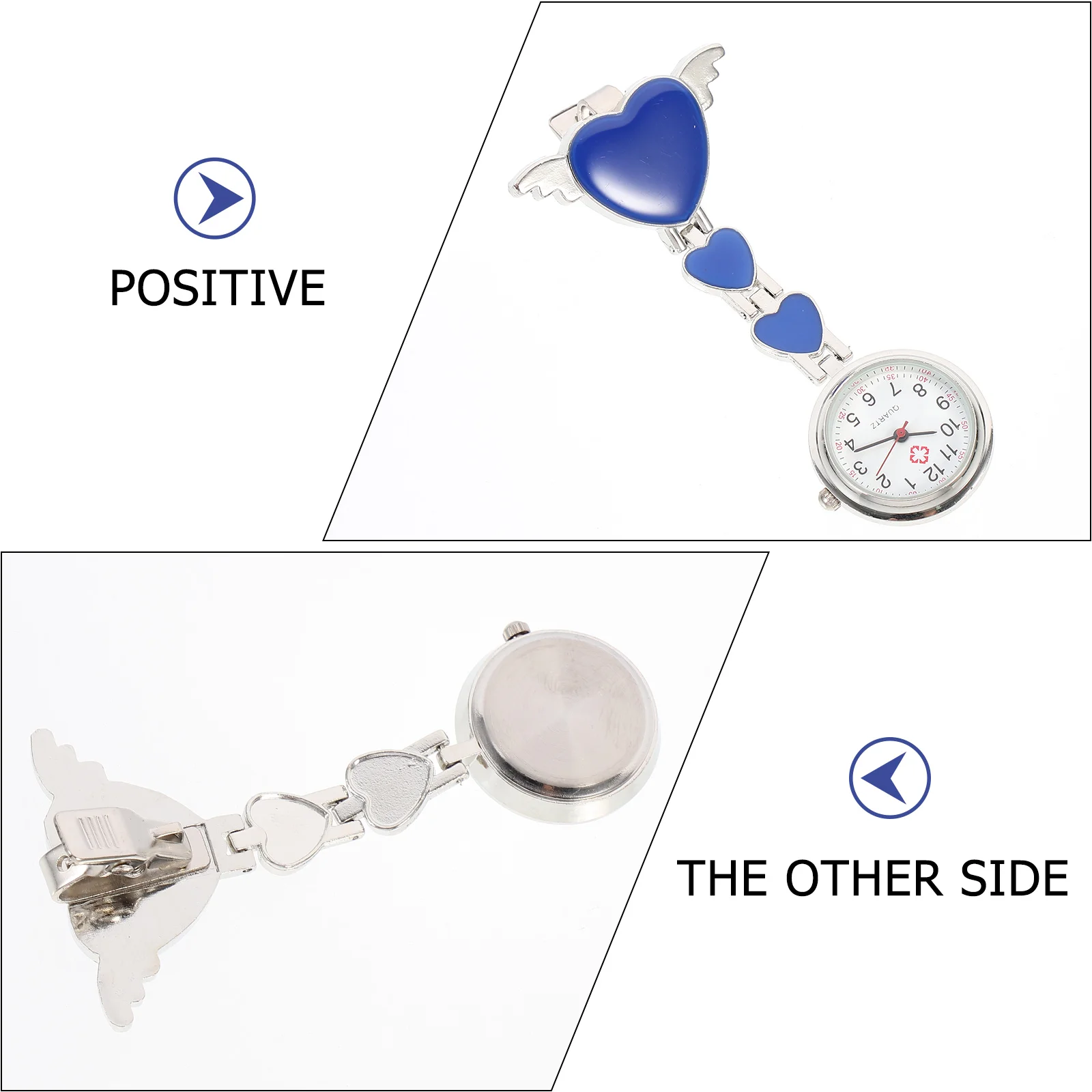 

Quartz Watch Nursing Hanging Pocket Watches for Nurses Clip on Lapel Student Gift Mechanical