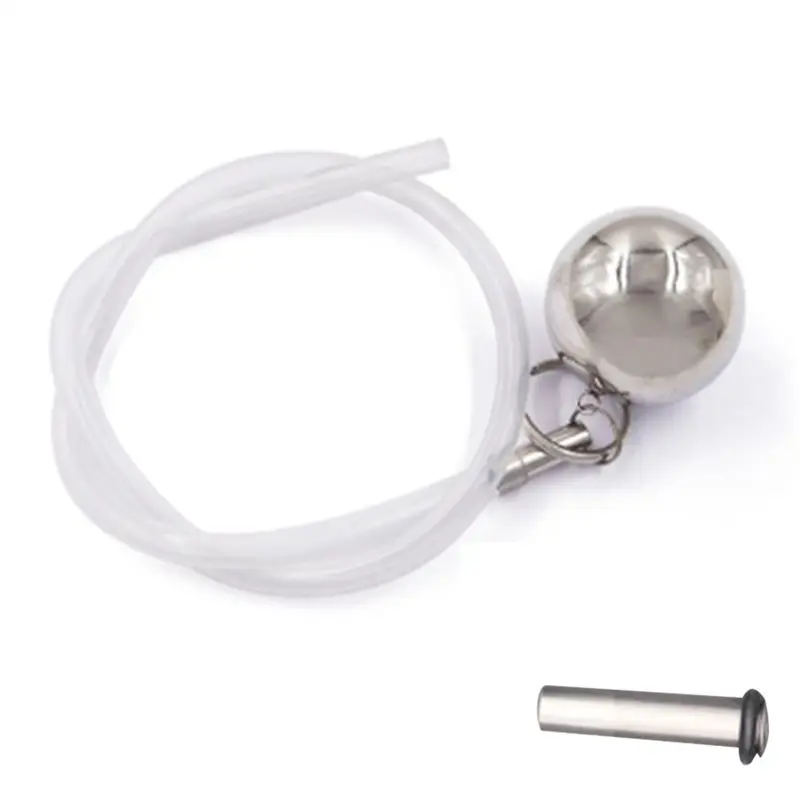 AT21-SS Ball Float Floating Beer Keg Steel Float With Silicone Tube Cleaning Barrel Accessories Valve Ball Valve 60Cm Tube