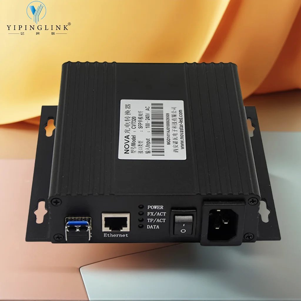 Convertitore multimediale in fibra ottica con display a LED Novastar CVT320 per trasmissione di segnale a lunga distanza