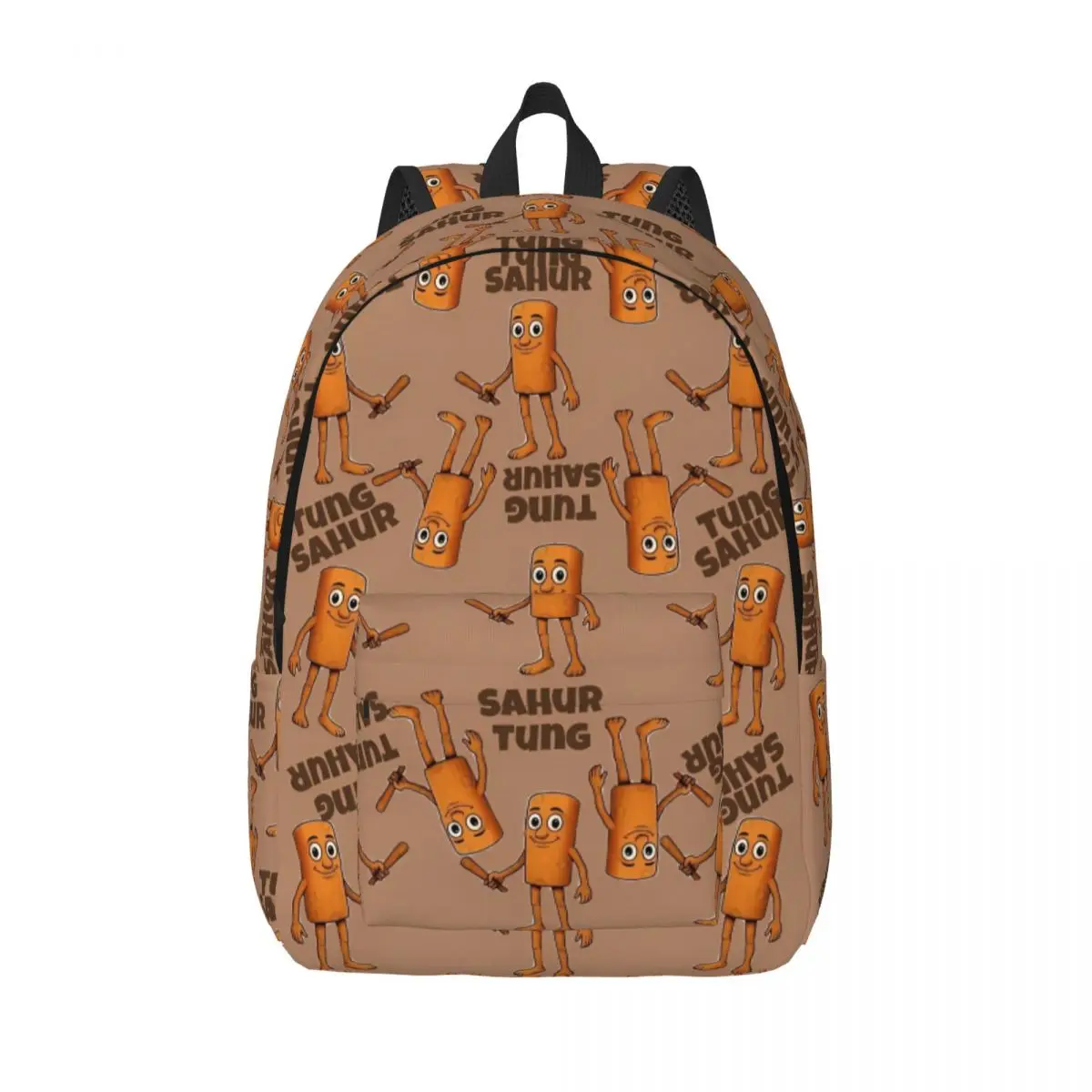 Tung Tung Sahur Italian Brainrot Classical Backpack Gift Student Hiking Travel Funny Meme Daypack Men Women College Shoulder Bag