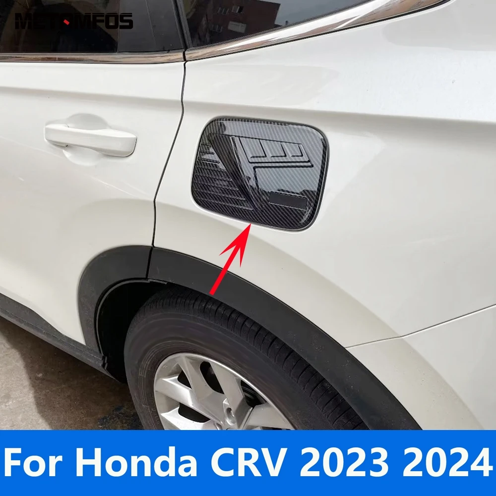 

For Honda CR-V CRV 2023 2024 Carbon Fiber Fuel Tank Cap Gas Oil Filler Cover Trim Decoration Sticker Accessories Car Styling