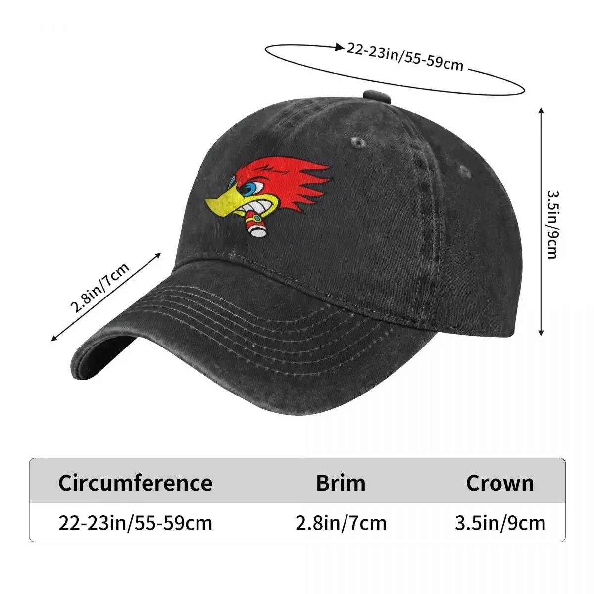 Woody Hot Rod, Mr Horsepower, Drag, Gasser Fashion Baseball Cap Peaked Cap Men's Hat Women's Cap Hat Women's