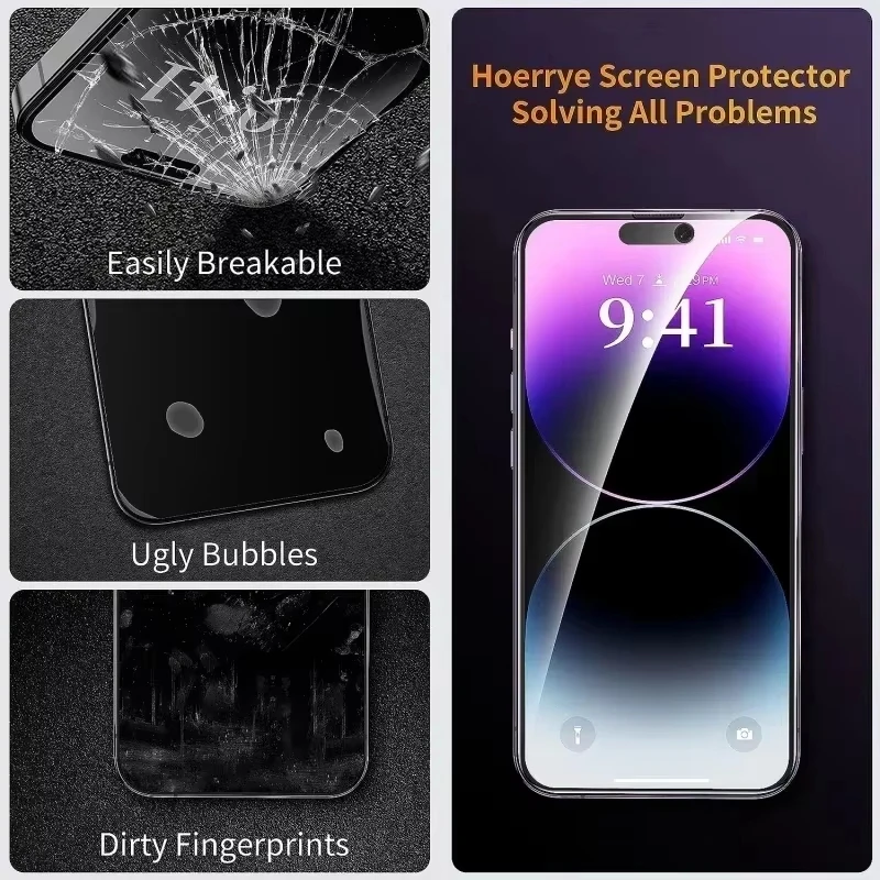 Privacy Screen Protector For iPhone 18 Pro Max 17 16 15 14 Pro Max 16e 11 13 12 Mini Air 7 8 Plus XR SE Anti-spy Tempered Glass