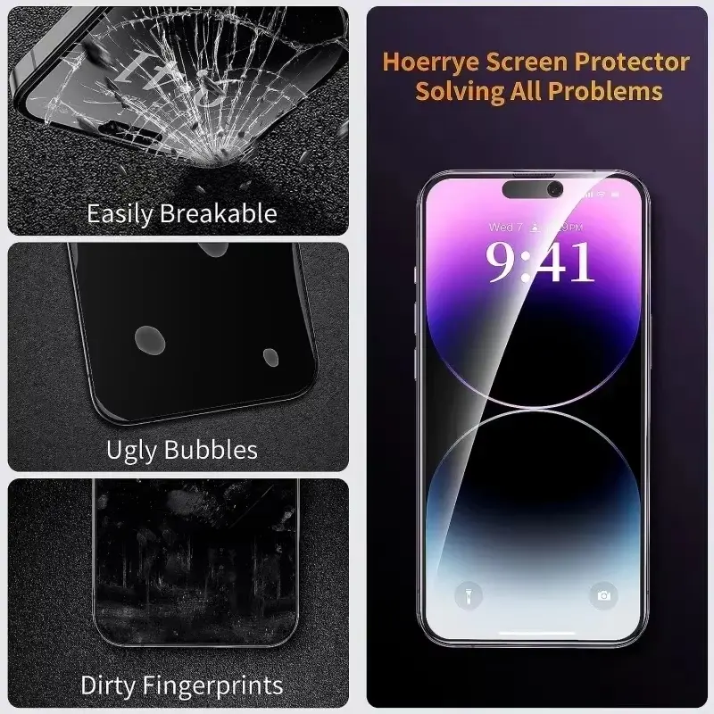 واقي شاشة خصوصية لـ iPhone 16 13 15 11 12 14 17 Pro Max Air 16e زجاج مضاد للتجسس لـ iPhone 13 12 Mini 7 8 16 Plus SE XR - 2
