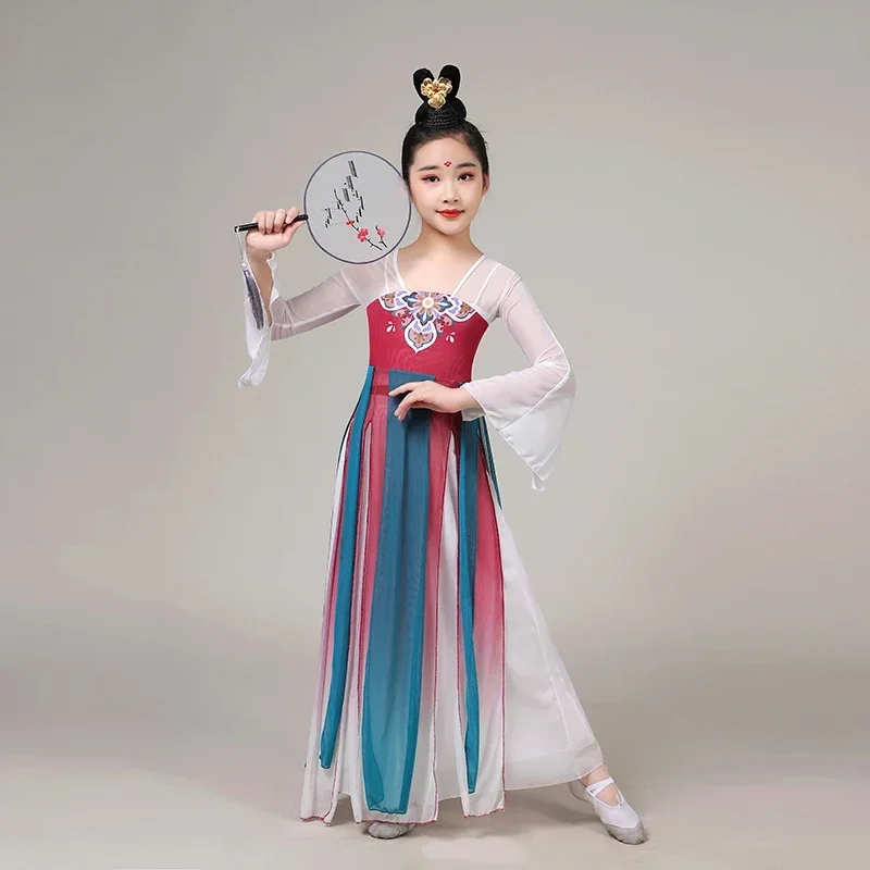 Kostium do tańca klasycznego w stylu chińskim Dziewczyny Tradycyjna odzież starożytnego Hanfu Dziewczyna Dynastia Han Strój do tańca Wróżka Taniec orientalny