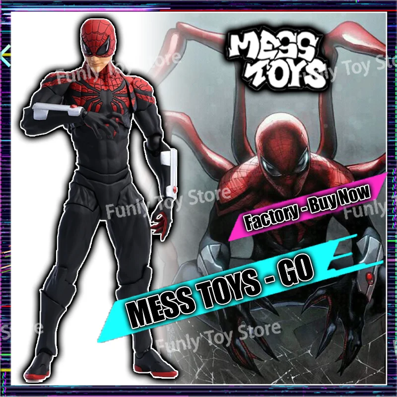 

New-Hot Mess Toys Superior Spider Man Messtoys Peter Parker Spiderman Neighbor Doctor Octopus Anime Action Figure Gifts Toys