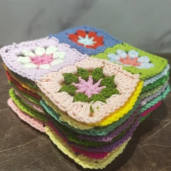 Original Vintage Pure Handmade Pastoral European Style Pastoral Coaster Meal Mat Pot Mat Clothing Patch 15CM 10PCS/LOT