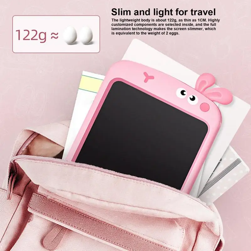 LCD Writing Tablet Colorful Erasable Kids Drawing Board 10in With Lock Function Drawing Board Toy Kids Stocking Stuffers