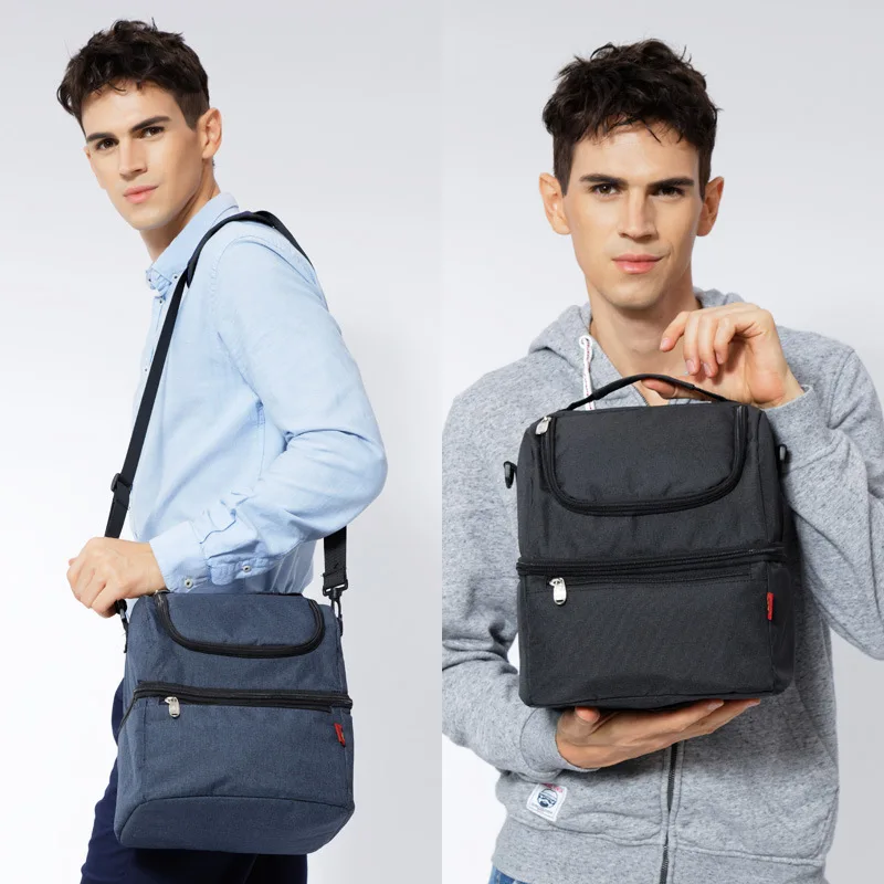 Insulated Lunch Bag Waterproof Leakproof Cooler Tote for men Outdoor Picnic Beer Food Beverage with heat preservation function