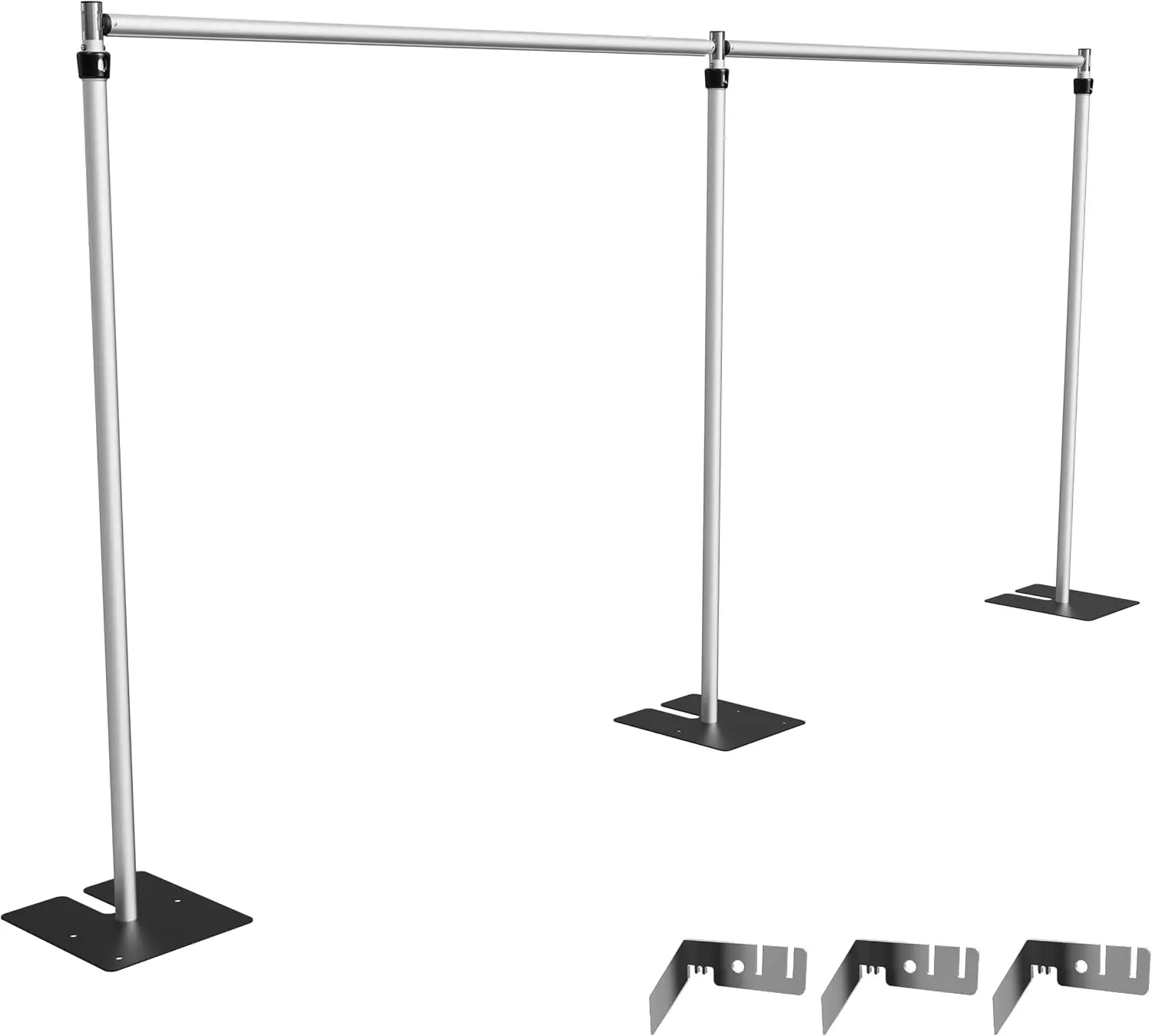 Heavy Duty Backdrop Stand, 10x20Ft Double Crossbar Pipe and Drape Stand Kit, Adjustable Banner Stand, Back Drop Stand for Party