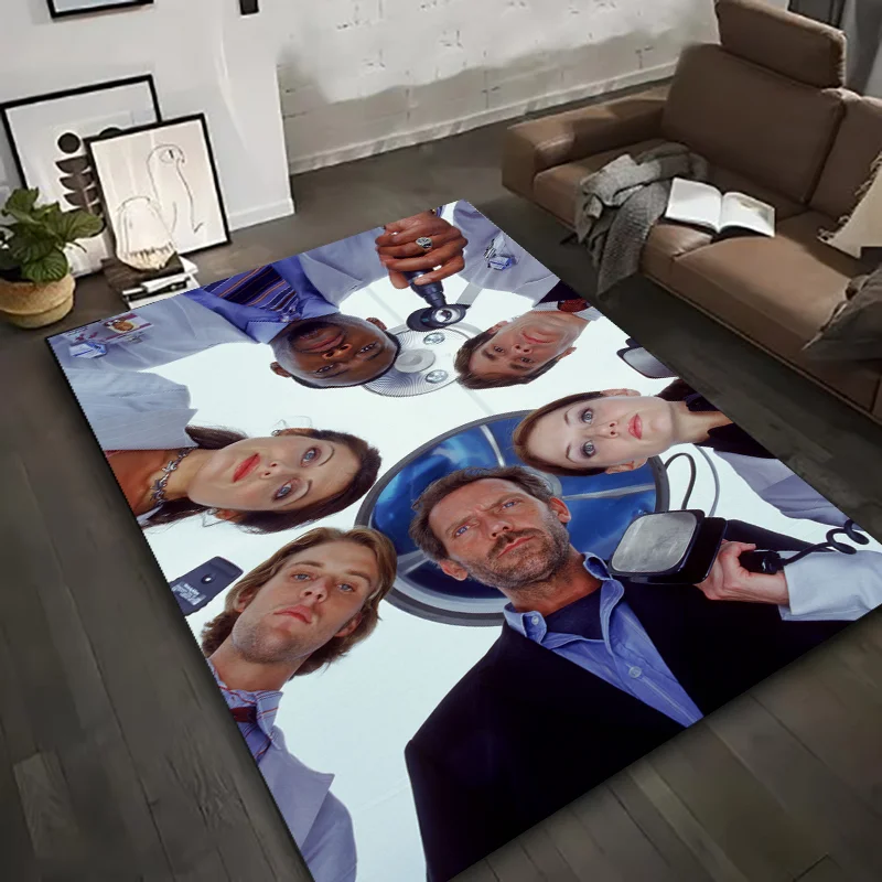 

House The Doctor Printed Carpet Non-slip Multi Function carpet Living Room Rugs Entrance Floor mat Home Kitchen Hallway Decor