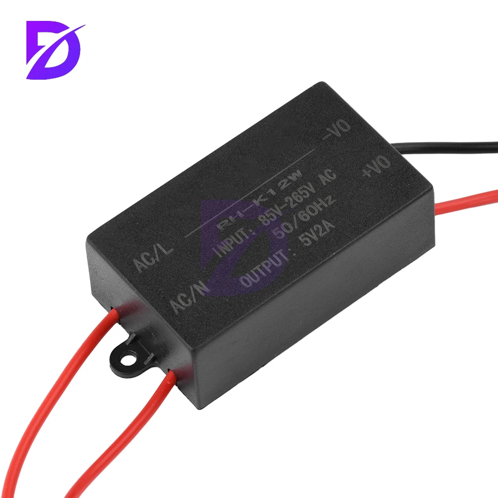 AC/DC to DC Buck Power Module AC85-265V to DC5V2A 12V1A 12W Mini Waterproof Power Supply DC Regulator