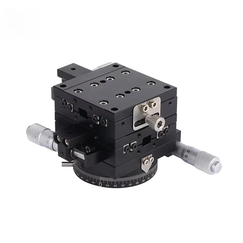C&K in Stock 60mm XYR Stage Manual Stage Linear Optical Stage Alignment Table Rotary Platform for Other Test Instruments
