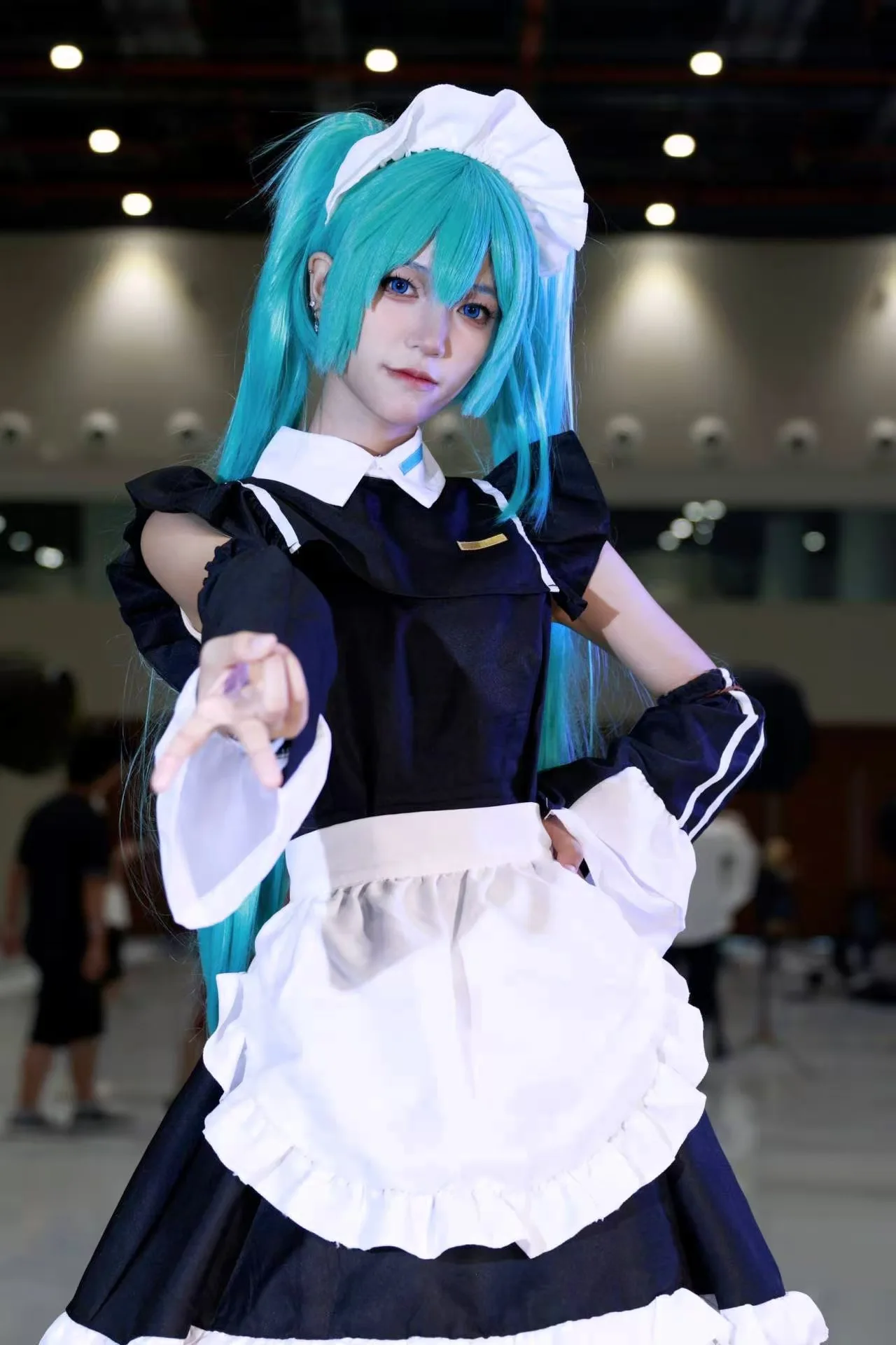 

Cosplay Maid Dress Black and White Short Sleeve Dress Anime Costume