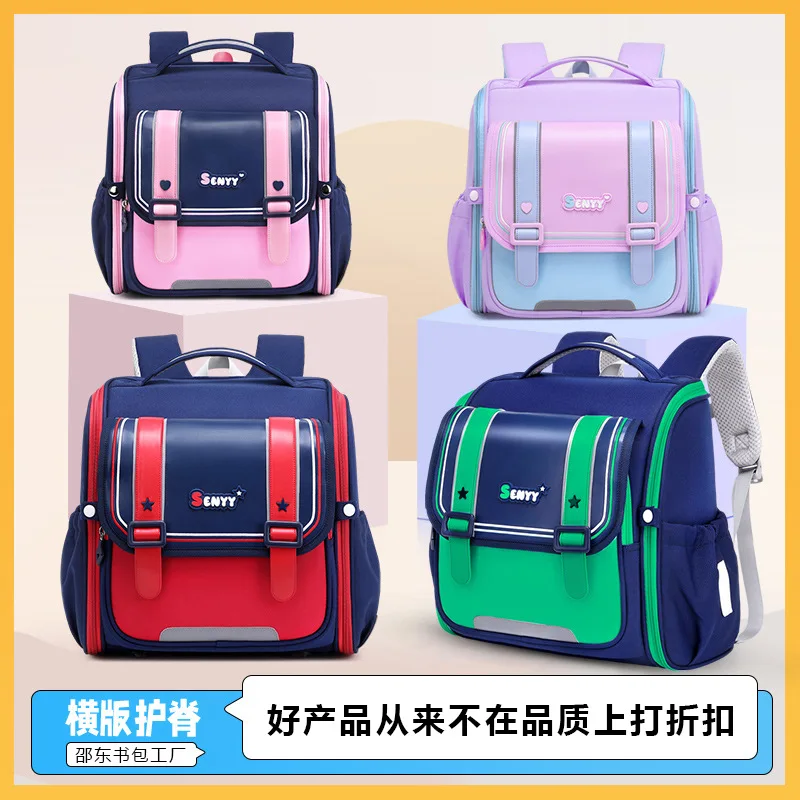 Student backpacks for weight reduction and spine protection for students in grades three to six