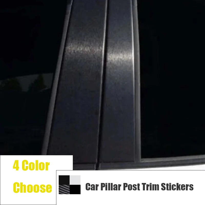 8Pcs Car Pillar Post Molding Trim Cover Stickers For Jeep Grand Cherokee L (WL75) 2021 2022 2023 2024 Auto Exterior Accessories