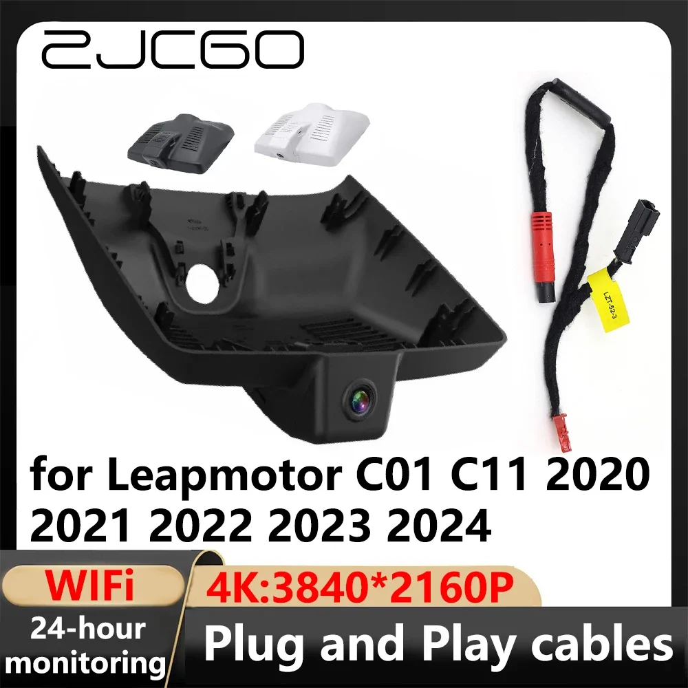 

ZJCGO 4K Wifi 3840*2160 DVR Dash Cam Camera Video Recorder for Leapmotor C01 C11 2020 2021 2022 2023 2024