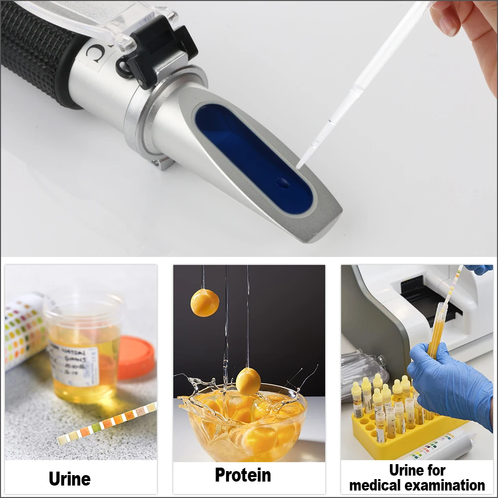 RZ Human Urine Protein Tester Serum Protein Tool Handheld Medical Urine Hydrometer Refractometer RZ130