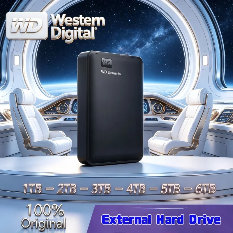 Western WD Western Digital 4TB 2TB External HDD Mechanical USB3.0 Hard Drive Stable-Transmission Bulk Raw Video Transfer Drive