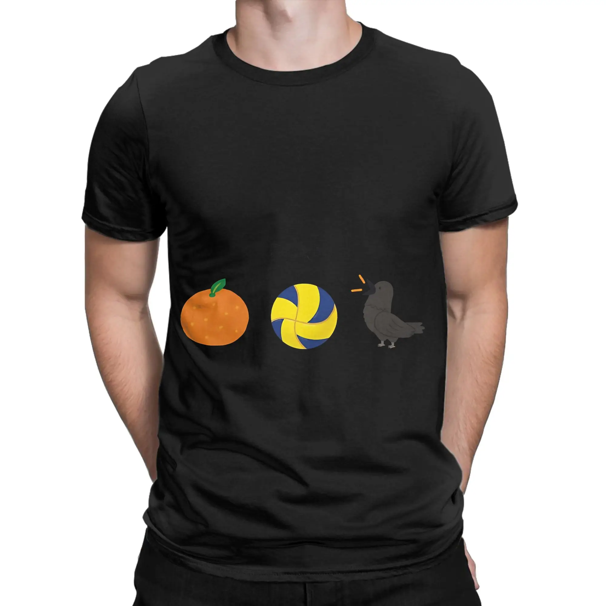 Haikyuu!!  fly high Graphic 100% Cotton T-Shirt Haikyuu Tops Tees For Men