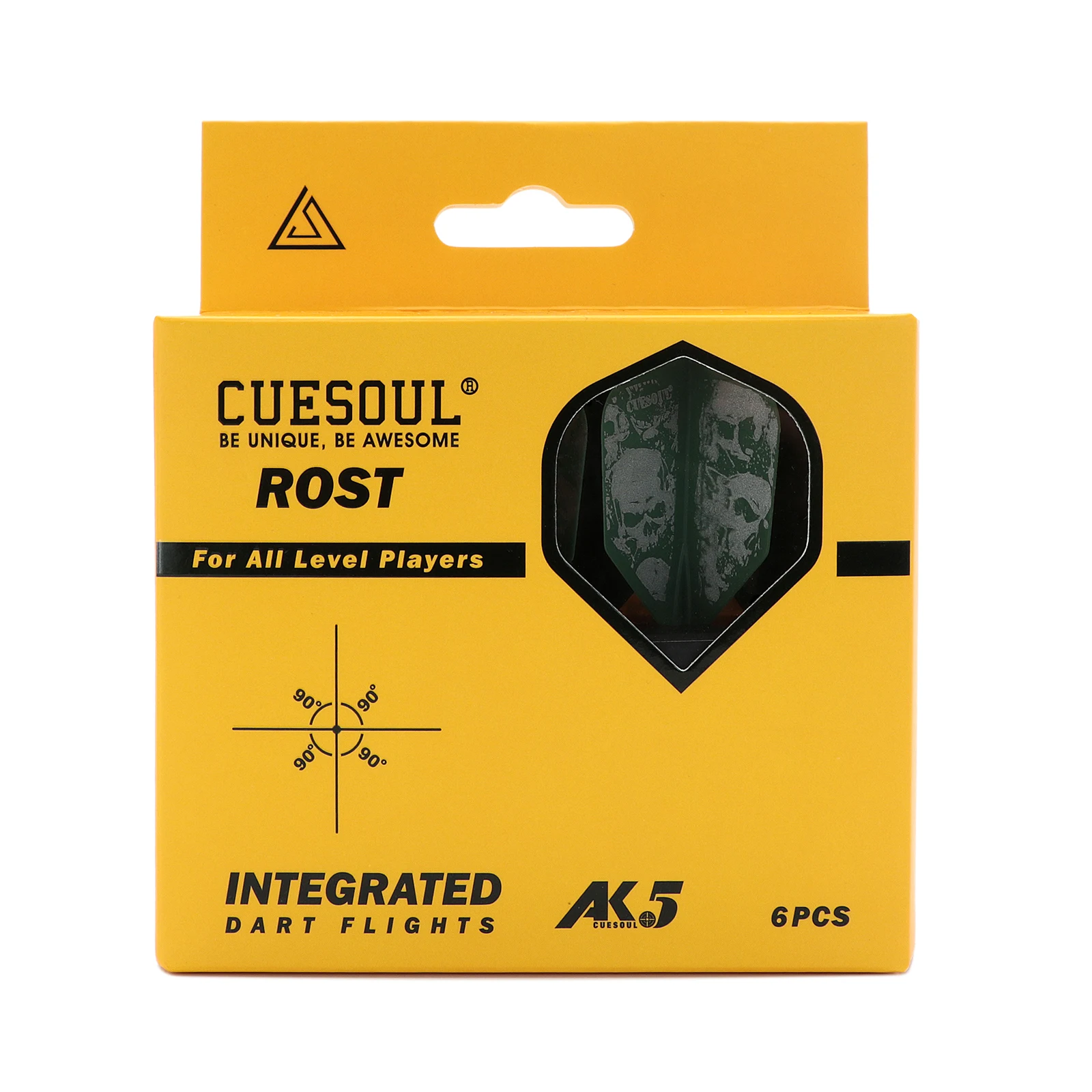 CUESOUL AK5 Integrated Dart Shaft and Flights 6 Pcs Big Wing Shape-21/28mm - Image 6