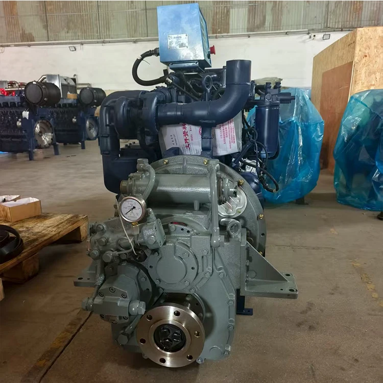 For Weichai WP4 100HP 150HP 4 Cylinder Water Cooled Inboard Marine Diesel Engine Assembly with Transmission for Boat