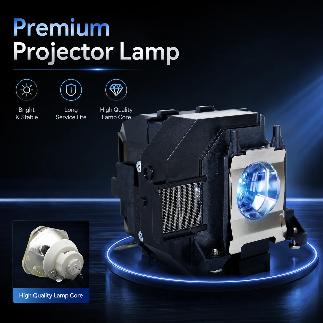 ELPLP95 V13H010L95 Projector Lamp Module Compatible for EPSON EB-2055/EB-2065/EB-2155/EB-2155W/EB-2165W/EB-2245U/EB-2250U