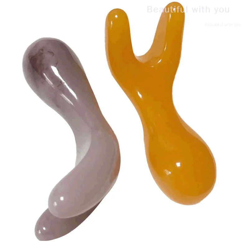 

Natural Rose Quartz Stone Gua sha Face,Neck Body Gua Sha Board Massager