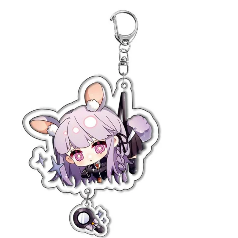 8pcs Anime Game Danganronpa Naegi Makoto Kirigiri Kyoko Nagito Komaeda Keychain Accessories Cosplay Pendant Set Prop Badge Gift