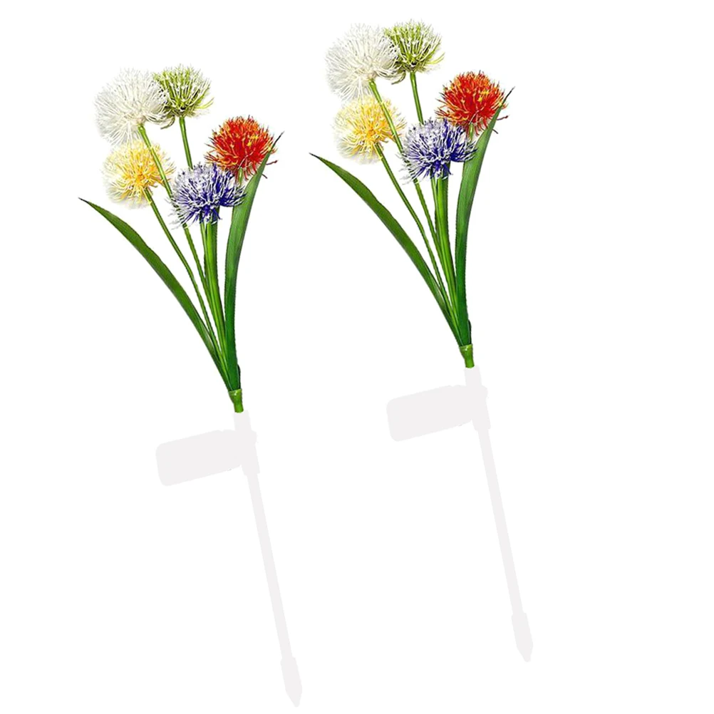 

2pcs Dandelion Solar Lights 600mAh NiMH Garden Decoration Waterproof Outdoor LED Stake Lamp Solar Yard Decorations