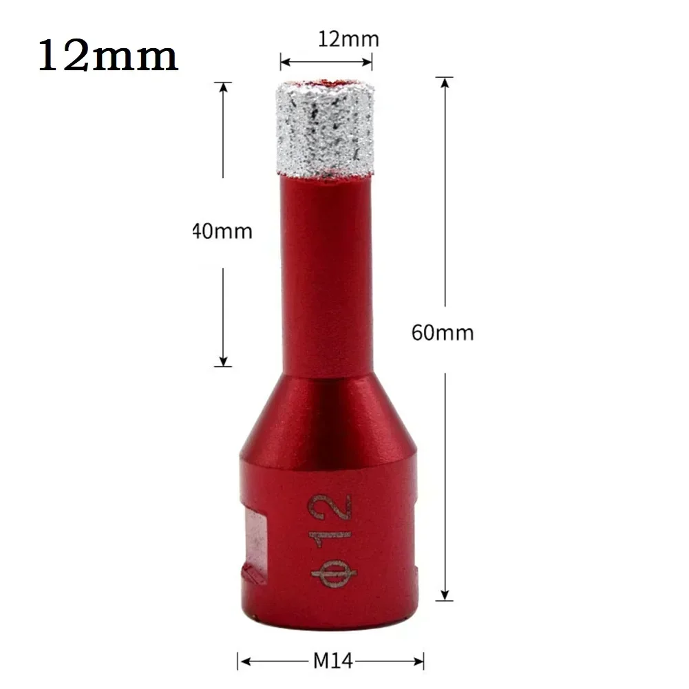 6Mm-68Mm M14 Ren Khô Kim Cương Khoan Kính Gốm Đá Cẩm Thạch Ngói Đá Hoa Cương Lỗ Cưa Cắt Khoan bit
