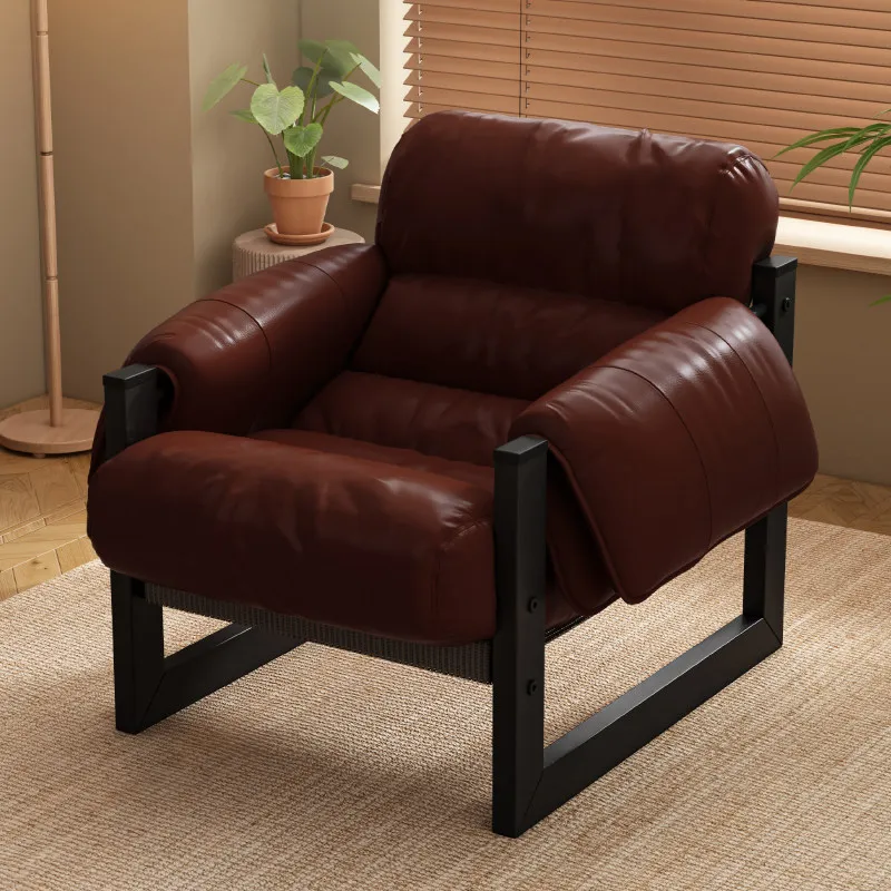 

Brown Leather Living Room Chairs Cheap Classic Nordic Luxury Living Room Chairs Designer Single Muebles De Sala Furniture Home