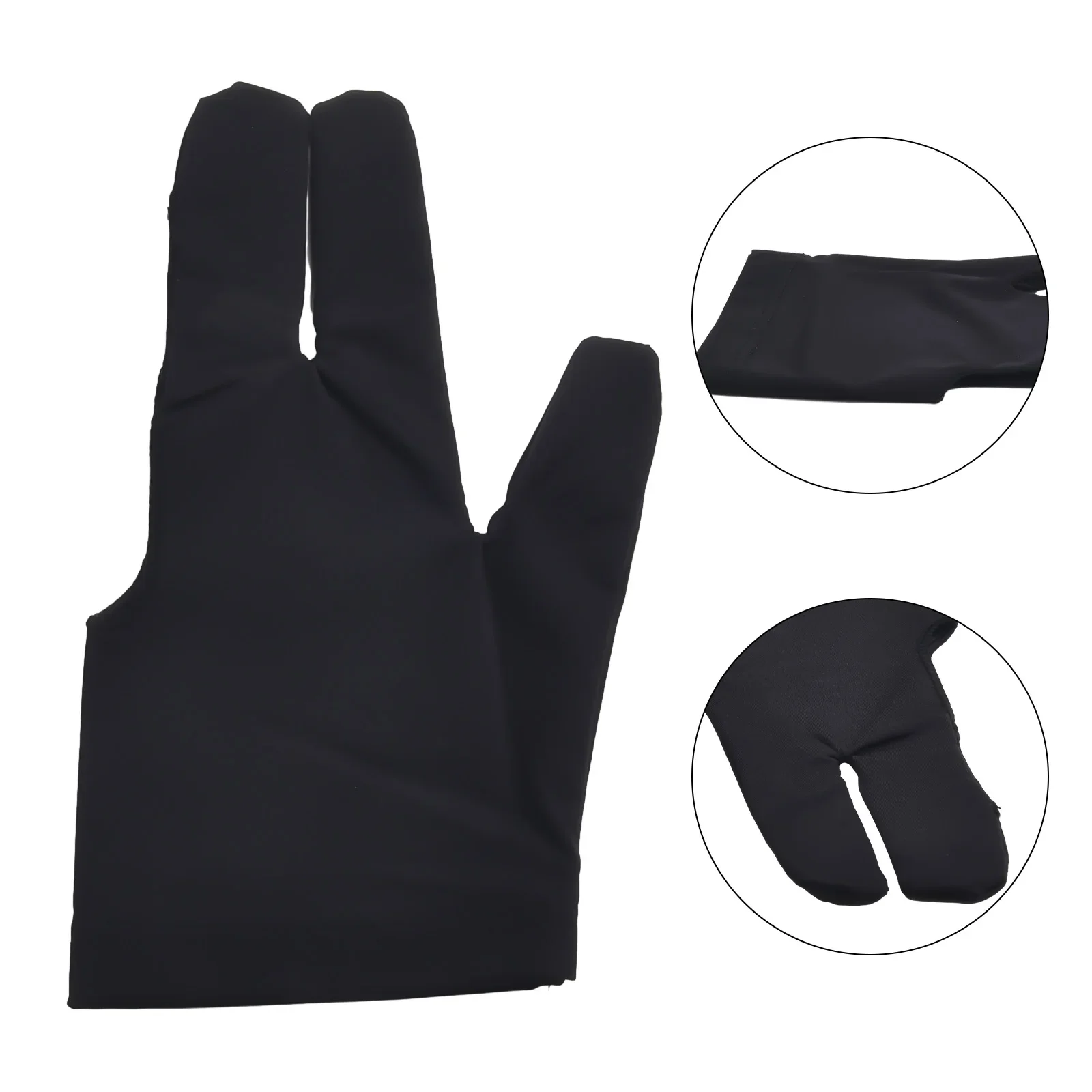 

Professional Billiards Three Finger Gloves Suitable For Left Right Handed Players Durable And Acid Alkali Resistant