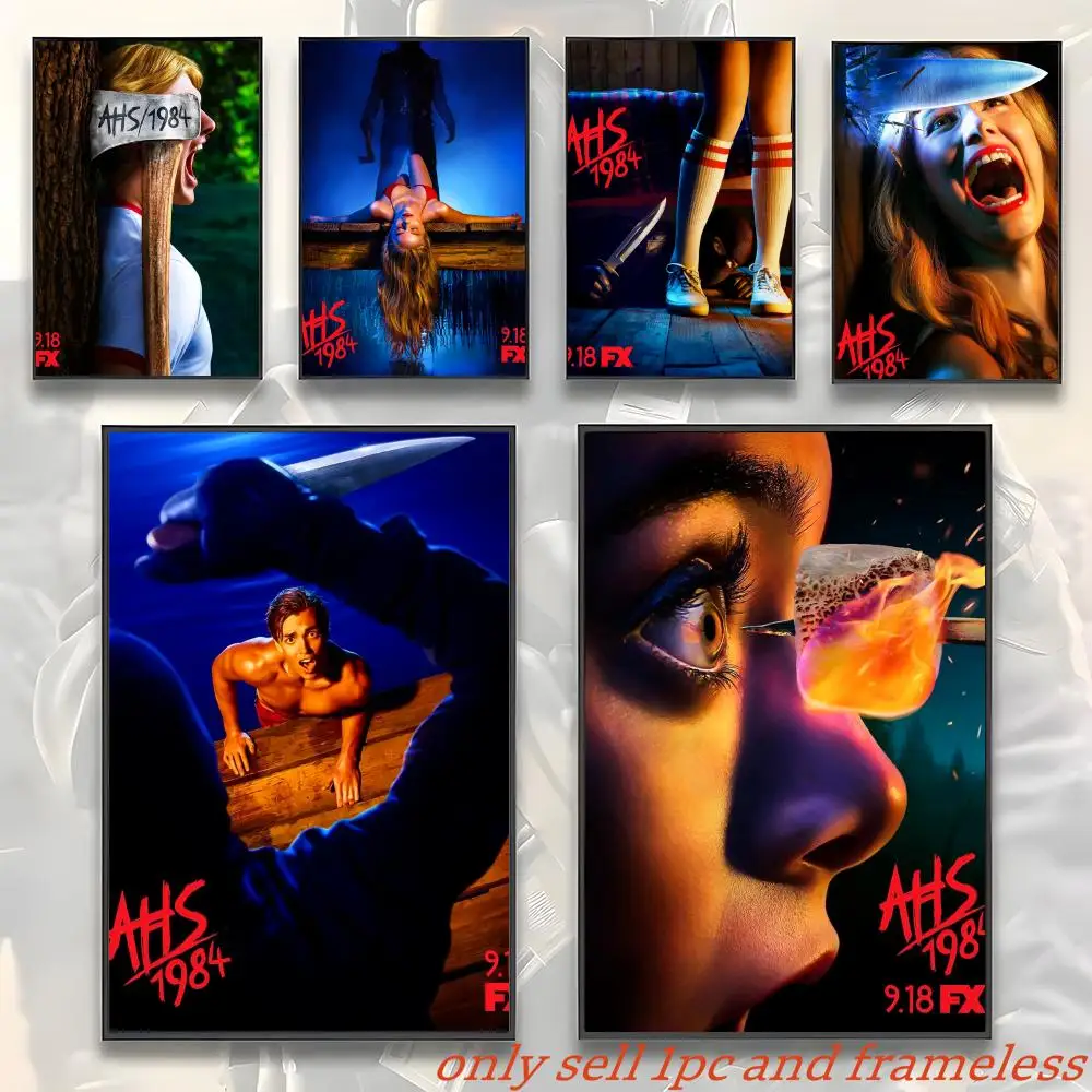 Movie American Horror Story 1984 Poster Art with prints Home bedroom living room decoration gift