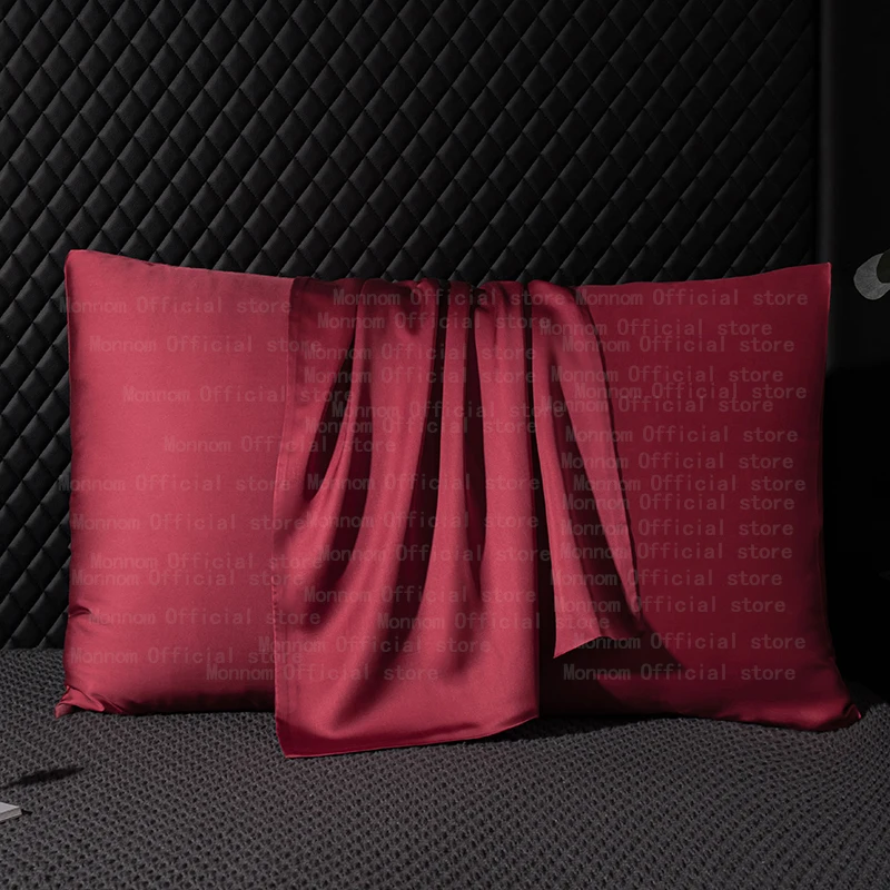 Natural Mulberry Silk Pillowcase Silk Pillow case Solid Color Multi-Size Pillowcase 40x60cm 50x90cm
