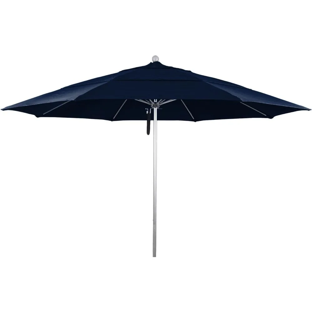 

Outdoor umbrellaRound Aluminum, Crank Lift, Collar Tilt Patio Umbrella, 11' Round