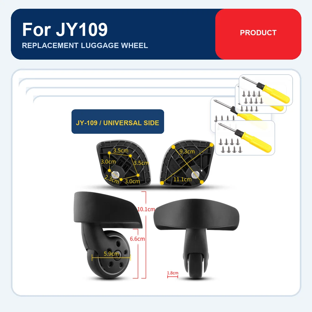 JY109 Replacement Luggage Wheel For Samsonite JY109 For Samsonite JY110 For Samsonite V22 Caster Repair Part