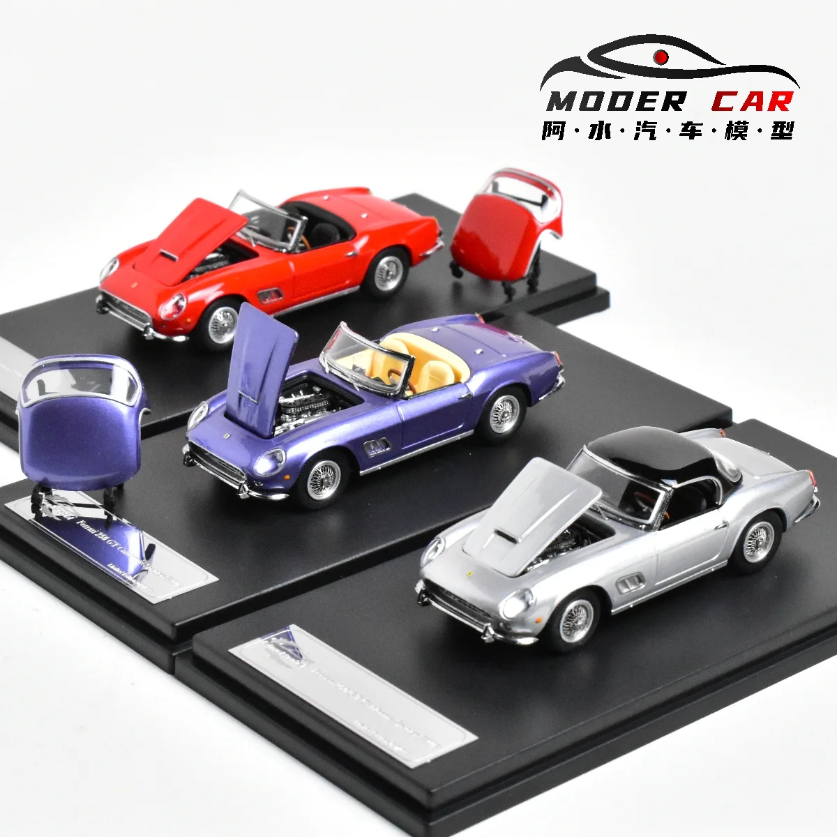 KING MODEL KM 1:64 250GT Diecast Model Car