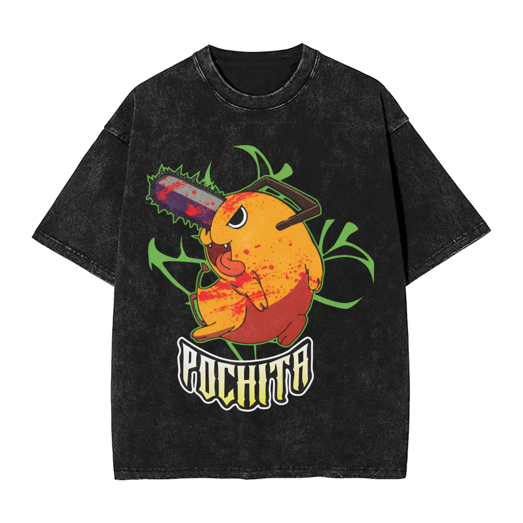 Chainsaws Man T-Shirt Summer Pochita Streetwear T Shirts Cotton Harajuku Tshirt For Mens Short Sleeve Print Tops