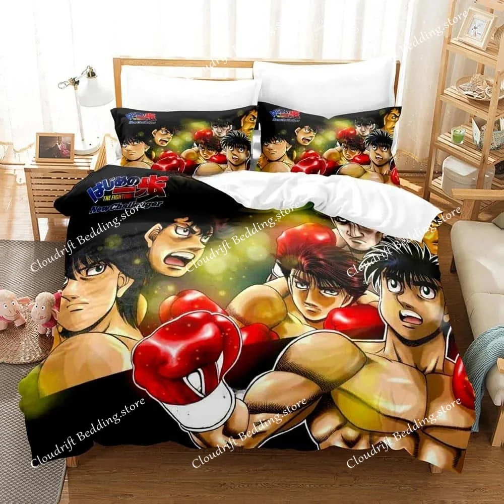 new-anime-hajime-no-ippo-bedding-set-duvet-cover-comforter-bed-set-quilt-cover-pillowcase-king-queen-twin-size-boys-girls-adult