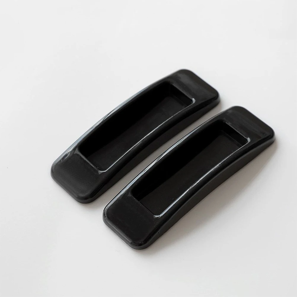 

4pcs Adhesive Door Handle Cabinet Knob Drawer Pulls Refrigerator Furniture Handles ABS Material Durable Easy Install Sticky