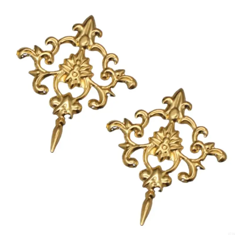 

37JB Elegant Alloy Pendant Baroque Headwear Decorative Pendant for CrownJewelry