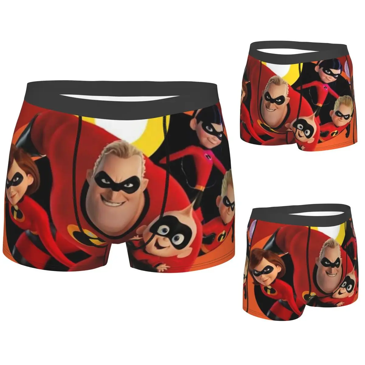 

Boxer Underpants Shorts The Incredibles Cartoon Panties Male Comfortable Underwear for Homme Man Boyfriend Gifts