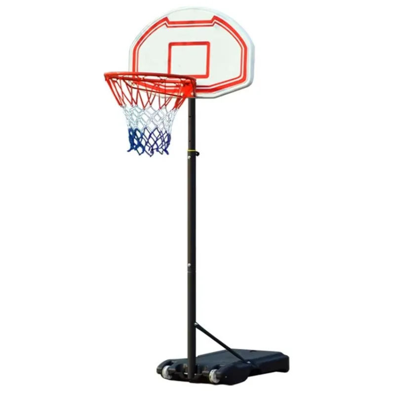 Portable Height Adjustable Basketball Hoop Stand System Indoor With Wheels For Teenagers Daily Play Safe Stable