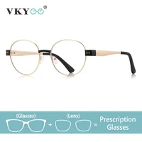 VICKY, nuevo diseño ovalado de moda, gafas fotocromáticas multifocales progresivas antiluz azul, prescripción personalizable PFD3175