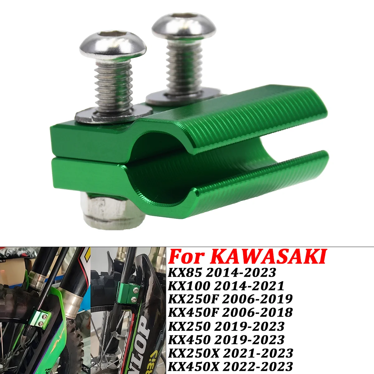 

Front Brake Hose Clamp For KAWASAKI KX450 KX250 KX100 KX85 KX 250 F 450X Motorcycle Accessories Brake Cable Holder Line Guide