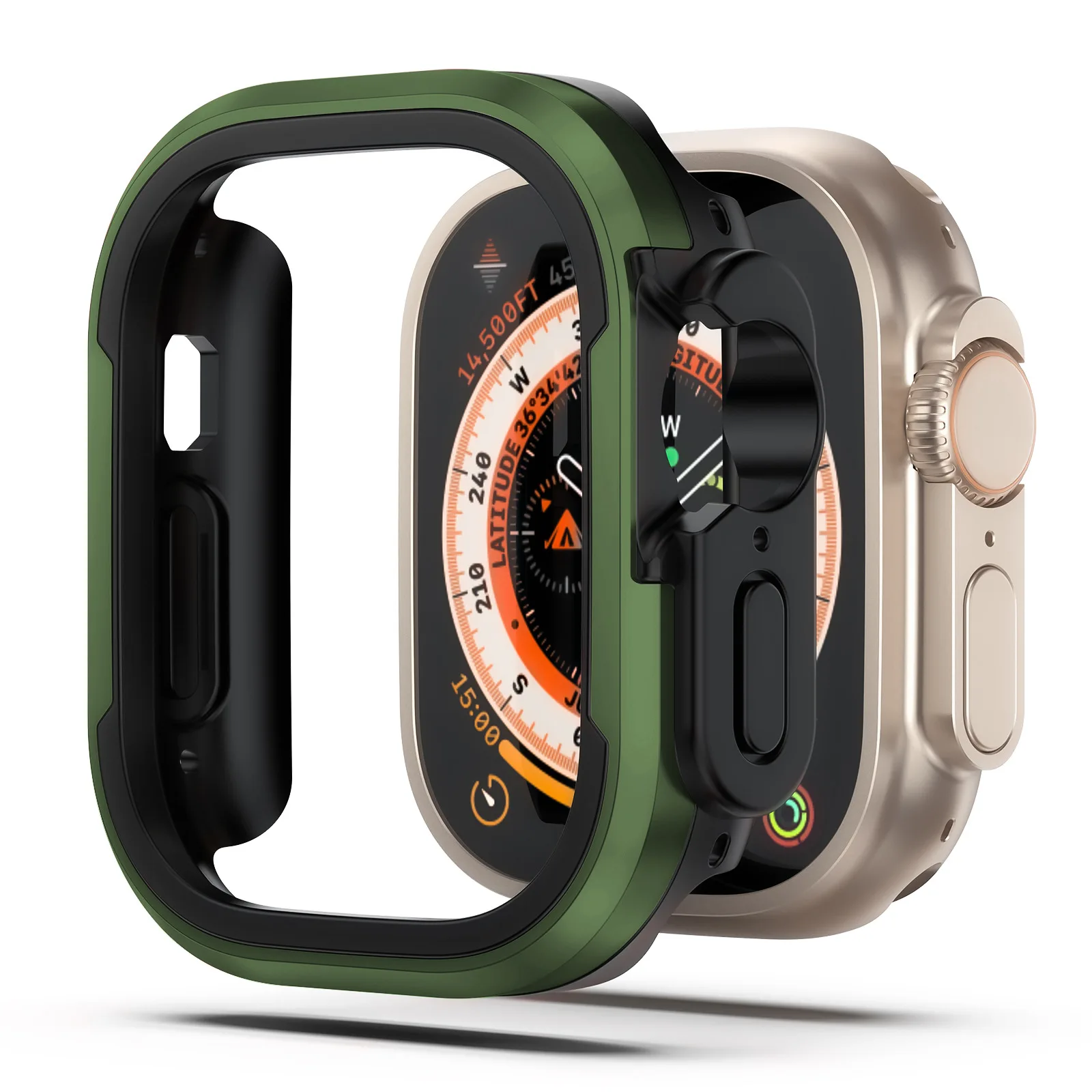 Alüminyum alaşım Watchcase kapak apple izle ultra serisi 8 7 6 5 tampon durumda 49mm 45mm 41mm 40mm 44mm aksesuarları çerçeve Metal