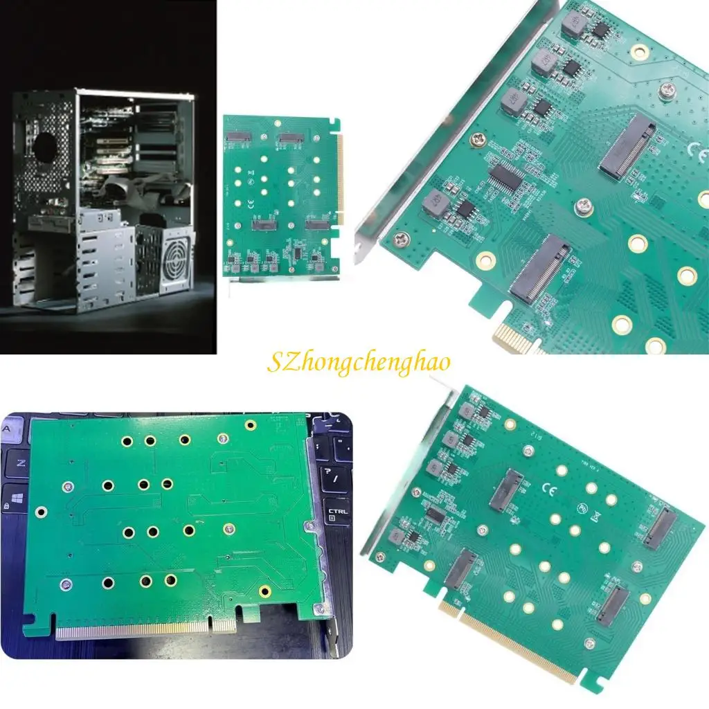 

Multiple Port PCIe Adapters Card Enables RAIDs 0/1/10 Configuration And Motherboards Compatibility 601D